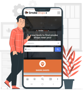 Smokeshops.Plus quick search app can be installed with just one click on mobile!